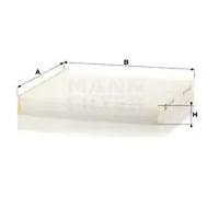 Cabin filter behind the glove compartment Particulate Filter CU 24 006 for FORD