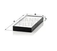 Cabin filter behind the glove compartment Particulate Filter CU 2521-2 for KIA