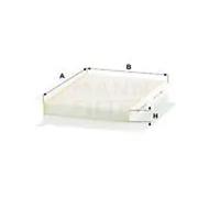 Cabin filter behind the glove compartment Particulate Filter CU 2532 MANN-FILTER