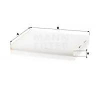 Cabin filter behind the glove compartment Particulate Filter CU 26 017 for KIA