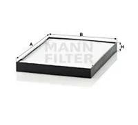 Cabin filter behind the glove compartment Particulate Filter CU 2634 MANN-FILTER