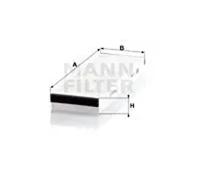MANN CU3023-2 Cabin Pollen Air Particulate Filter Fits Audi A6 Allroad VW XL1