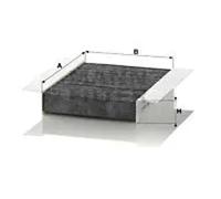 MANN-FILTER CUK 1820-2 Cabin Air Filter - Pollen Filter with Activated Carbon - (set of 2) for Cars + Transporters