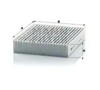Cabin filter below the glove compartment Activated Carbon Filter CUK 1830