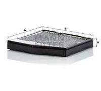 MANN-FILTER CUK 2335 KIT Cabin Air Filter - Pollen Filter with Activated Carbon - for Cars + Transporters