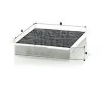 MANN-FILTER CUK 2338 Cabin Air Filter - Pollen Filter with Activated Carbon - for Cars + Transporters
