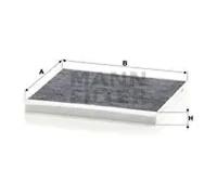 Cabin filter below the glove compartment Activated Carbon Filter CUK 24 013