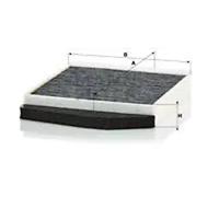 MANN CUK2855/1 Cabin Air Filter 278mm Length Fits Volvo S60 S80 V70 XC70 XC90