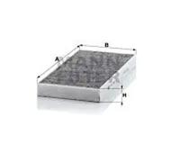 Mann Filter Cabin Air Filter CUK3621 - Activated Carbon Pollen - Fits Mercedes SLK/SLC