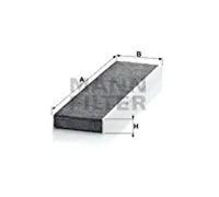 Cabin filter below the glove compartment Activated Carbon Filter CUK 4436