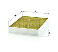 Cabin filter below the glove compartment Activated Carbon Filter with polyphenol