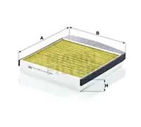 MANN-FILTER FP 2855 Cabin Air Filter - FreciousPlus Biofunctional Pollen Filter - for Cars + Transporters