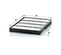 Cabin filter below the glove compartment Particulate Filter CU 1526 MANN-FILTER