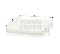 Cabin filter below the glove compartment Particulate Filter CU 2129 MANN-FILTER
