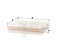 Cabin filter below the glove compartment Particulate Filter CU 2137 MANN-FILTER