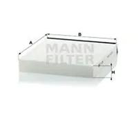 Cabin filter below the glove compartment Particulate Filter CU 2240 MANN-FILTER