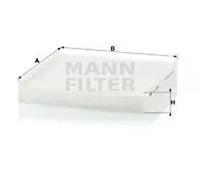 Cabin filter below the glove compartment Particulate Filter CU 2245 MANN-FILTER