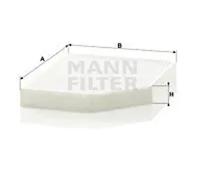Cabin filter below the glove compartment Particulate Filter CU 2450 MANN-FILTER