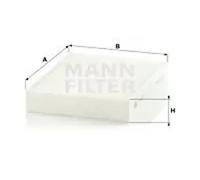 MANN CU25001 Cabin Air Filter 248mm Length Fits Alpina B3 B4 D3 D4 BMW 1 Series