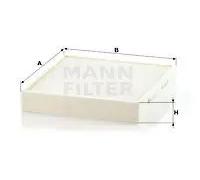 MANN Cabin Air Filter 254mm Length Fits Skoda Fabia 1.6 TDI 1.0 1.0 TSI