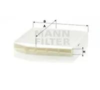 MANN Cabin Air Particulate Filter 280mm Length Fits Volvo S60 S80 V70 XC70 XC90