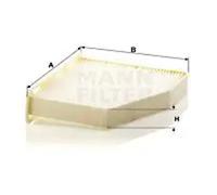 Cabin filter below the glove compartment Particulate Filter CU 2939 MANN-FILTER