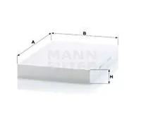 MANN CU34003 Cabin Air Filter 337mm Length Fits Volvo S60 S90 V60 V90 XC60 XC90