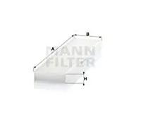 Cabin filter below the glove compartment Particulate Filter CU 4436 MANN-FILTER