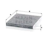 Cabin filter below the middle console Activated Carbon Filter CUK 23 009