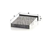 Cabin filter below the middle console Activated Carbon Filter CUK 2316