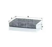 Cabin filter below the middle console Activated Carbon Filter CUK 25 012