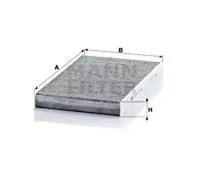 Cabin filter below the middle console Activated Carbon Filter CUK 3241