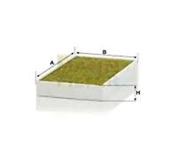 Cabin filter below the middle console Activated Carbon Filter with polyphenol