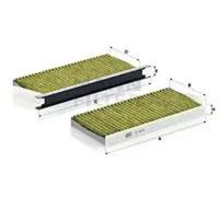 Cabin filter below the middle console Activated Carbon Filter with polyphenol