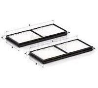 MANN-FILTER CU 23 001-2 Cabin Air Filter (set of 2) - for Cars + Transporters