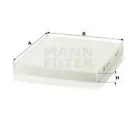 Cabin filter below the middle console Particulate Filter CU 23 009 MANN-FILTER