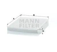 Cabin filter below the middle console Particulate Filter CU 2436 MANN-FILTER