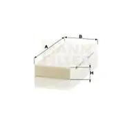 Cabin filter below the middle console Particulate Filter CU 26 014-2 MANN-FILTER