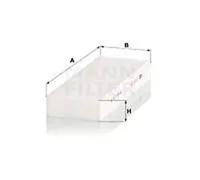 Cabin filter below the middle console Particulate Filter CU 26 025-2 MANN-FILTER