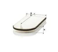 Cabin filter Bonnet Particulate Filter CU 3642-2 MANN-FILTER for BMW ALPINA