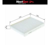 Cabin Filter Bosch M5057 for Nissan Qashqai dCi 1.5 13-