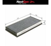 Cabin Filter Bosch R2407 for Porsche Boxster S 3.2 99-04