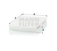 Cabin filter Eng.compart. driver’s side, below plenum chamber cover CU 2945
