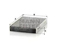 Cabin filter Eng.compart. driver’s side, below plenum chamber cover CUK 2945