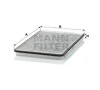 Cabin filter Eng.compart. driver’s side, below plenum chamber cover CUK 3032