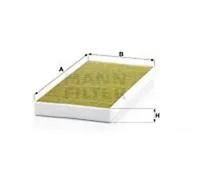 Cabin filter Eng.compart. middle, below plenum chamber cover FP 4054 MANN-FILTER