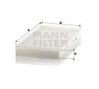 Cabin filter Eng.compart. middle, below plenum chamber cover Particulate Filter