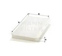 Cabin filter Eng.compart. middle, below plenum chamber cover Particulate Filter