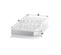 Cabin filter Eng.compart. middle, below plenum chamber cover Particulate Filter