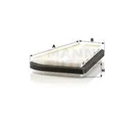 MANN-FILTER CU 17 003 Pollen filter